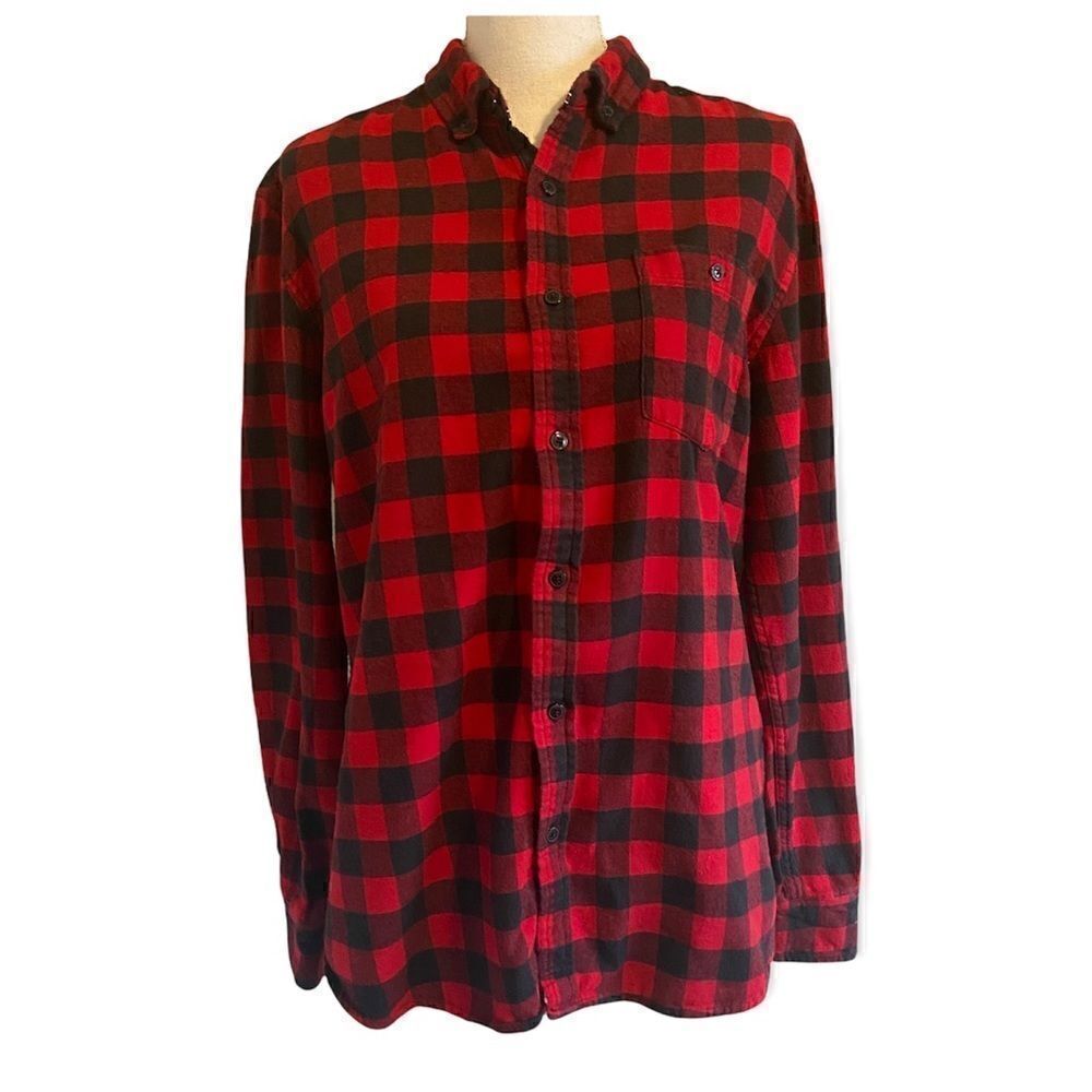 On The Road Buffalo Check Plaid Flannel Shirt
